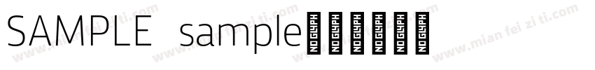 SAMPLE sample字体转换